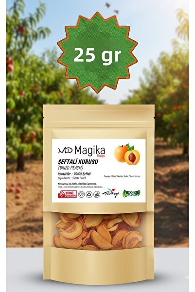Magika Design 25 جرام من الخوخ المجفف، حصاد طازج، إنتاج محلي، 100% خوخ بدون إ...