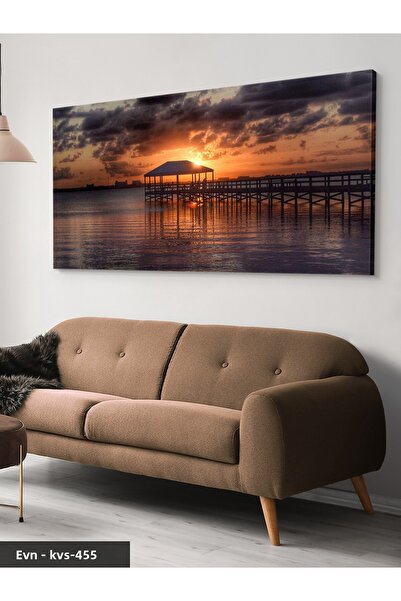 Evinemoda Οριζόντια θέα στη θάλασσα Ηλιογεννήστρα - Πίνακας σε καμβά