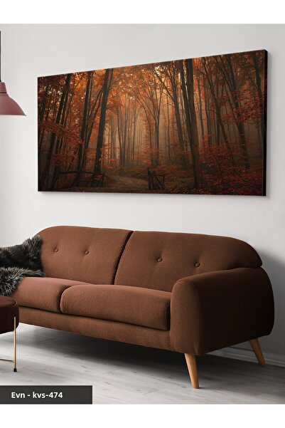 Evinemoda Orman Yolu Tek Parça Kanvas - Canvas Tablo