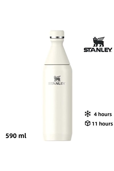 Stanley The All Day Slim Water Bottle 0.59 L Thermos Camping Flask Beige