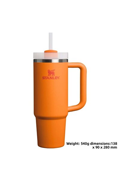 Stanley Quencher H2.O Flowstate ™   Tumbler Thermos with Straw 0.8L Flask with Straw Orange