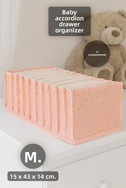 Meleni Baby 1 Piece Medium Drawer Organizer - 11 Compartment Accordion Closet...