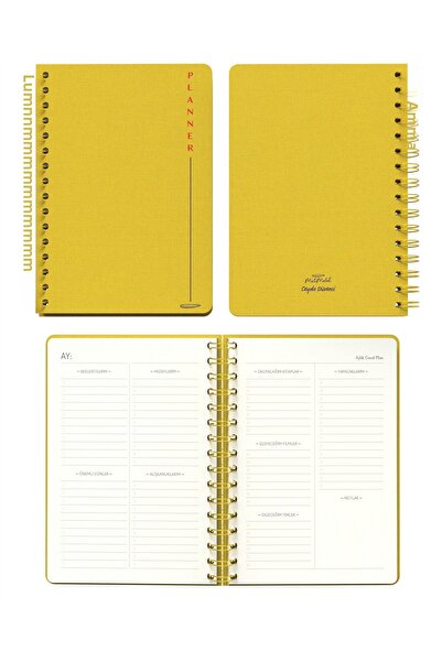 Meli Melek Melimelek Planner Yellow (Paperback) - Ceyda Düvenci