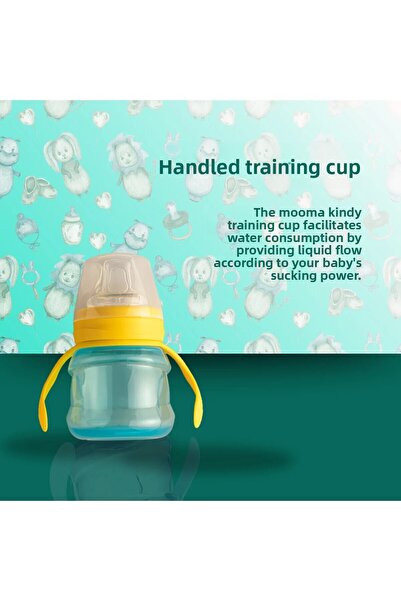MOOMA كوب تدريب كيندي 200 مل لعمر 6+ أشهر أصفر