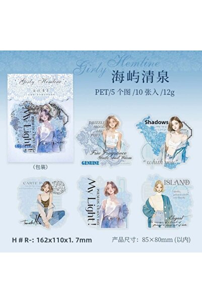 İthal 10 bucăți autocolant PET pentru colaj pentru fete