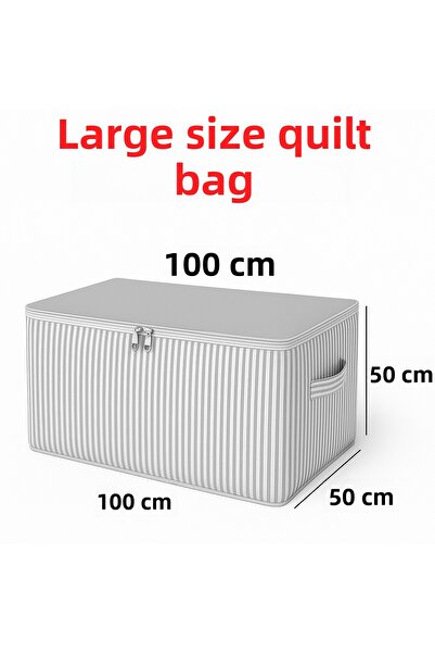 Spartek home textile 3 - Pieces of Anthracite Striped Maxi Large Size Pillow, Quilt, Cushion Cover Patterned 100X50