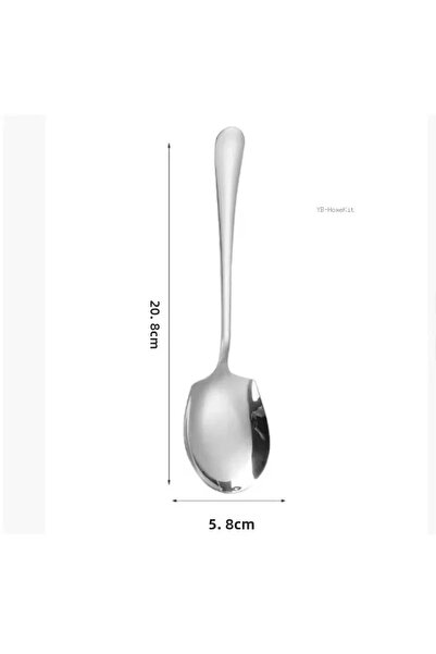 Doori 1 Piece Stainless Steel Serving Spoon Presentation Spoon Salad Spoon Sauce Spoon Rice Spoon