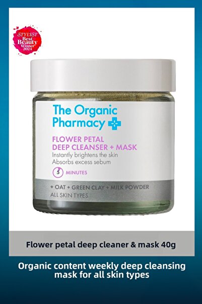 The Organic Pharmacy Flower Petal Deep Cleanser & Mask - Double Effect Peelin...
