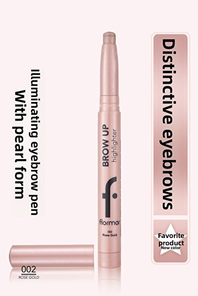 Flormar Elevator Illuminating Eyebrow Pencil Pink Gold -brow Up Highlighter P...