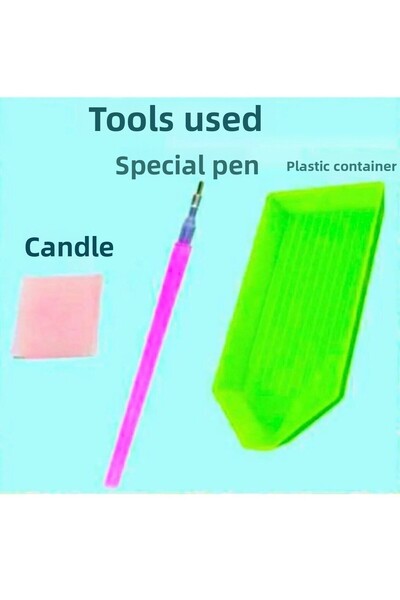 iğne izi Beaded Stone Mosaic Diamond Tapestry Painting Picture Puzzle Diamond Painting 21X25 for Children