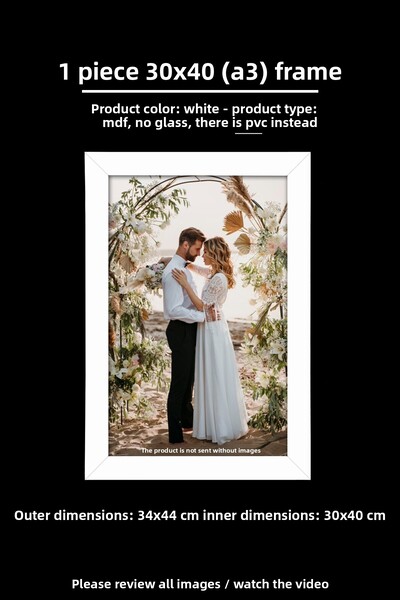 Me you 1 Piece 30X40 Frame - Mdf Frame - Photo Frame - A3 Poster Frame
