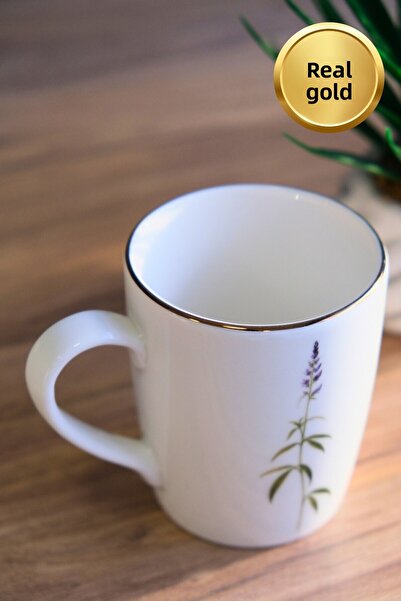 tabakevi Tabak Evi Porcelain Natura Cluster Mug with Handle 9cm 220ml Set of 6