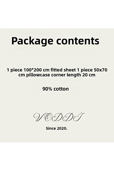 VODDİ Child Pattern |   Single Fitted Sheet Set |   Anti-Sweat Surface |   70% Cotton