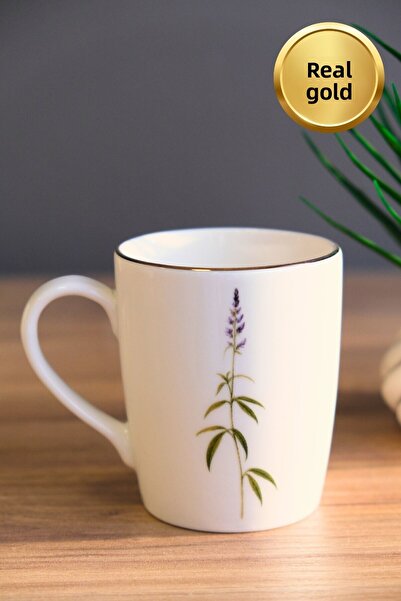 tabakevi Tabak Evi Porcelain Natura Cluster Mug with Handle 9cm 220ml Set of 6