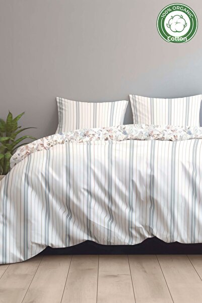 MOSHEYA HOME طقم غطاء لحاف مزدوج من القطن بنسبة 100% مقاس 200×220 وغطاء وسادة...