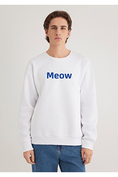 Mavi Λευκό φούτερ Miav Printed 0610925-620