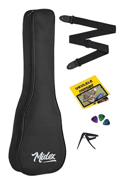 Midex Husă pentru ukulele tenor CS-26A (cu curea, capo și pleturi)