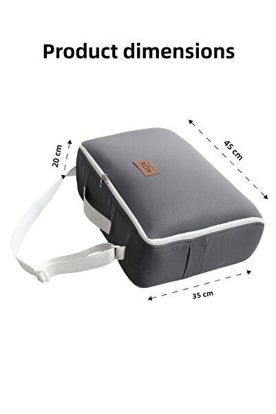 ngn collection Baby Nest with Bag + 4-Layer Muslin Blanket Portable Mother's Side Bed Newborn Gray Nest