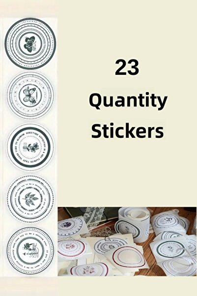 Kolbi Craft 23 قطعة من ملصقات الحلقات ذات الطابع الأخضر على شكل فراشة، ملصقات...