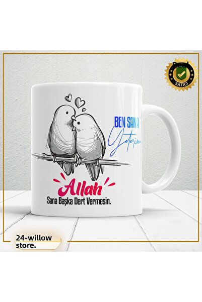 WİLLOW STORE Valentine's Day, Special for Lovers, Love, Affection Porcelain M...