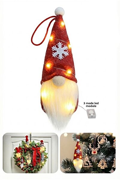 Kelira زخرفة عيد الميلاد جنوم مع أضواء، شخصية عيد الميلاد، جنوم الحظ، بداية ا...