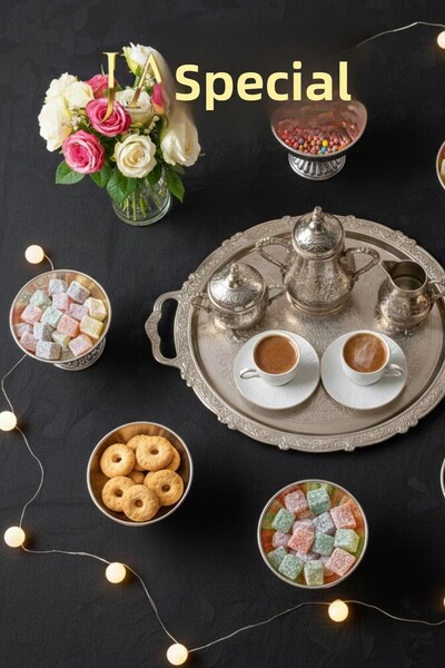 JASPER 6-Piece Acrylic Decorative Silver Color Macaron Holder Turkish Delight Holder Coffee Display Holder