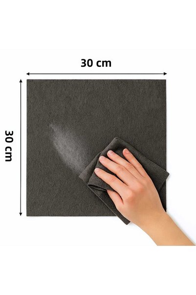 Nobera Premium Dark Gray Felt Magic Cleaning Cloth – 30X30 cm
