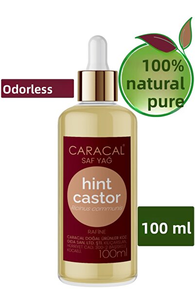 caracal زيت الخروع الهندي غير المعطر 100 مل، زيت الخروع النقي الطبيعي الخالي ...