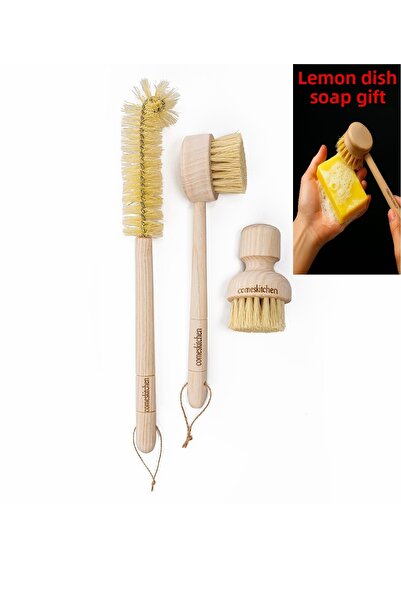 ComesCosmetic مجموعة تنظيف طبيعية مكونة من 3 قطع، نباتية ومثالية للاختيار للتنظيف القوي