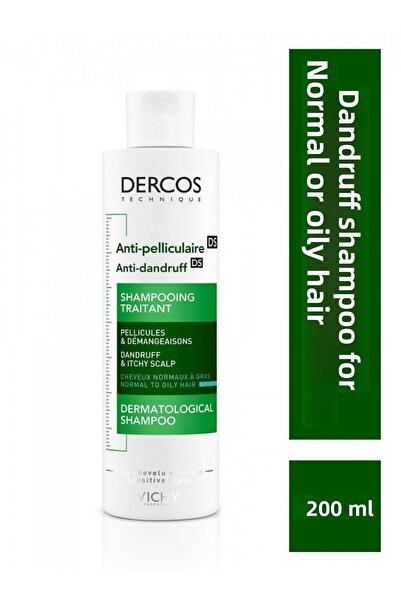Vichy شامبو ديركوس 200 مل مضاد للقشرة - للشعر العادي والدهني