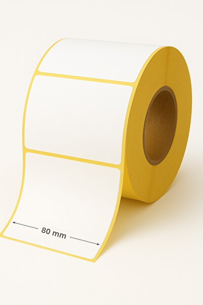 Blue Label Etichetă termică cu cod de bare |   80x100 mm |   500 de înfășurăr...