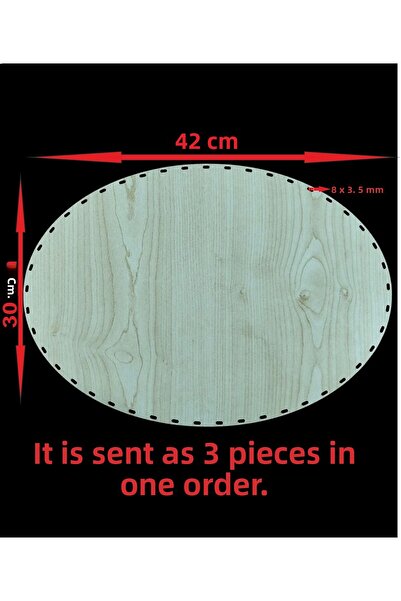 ASUDE HEDİYELİK Cremă de lemn 42x30 cm 3 buc. Tavă din bambus Placă de tricot...