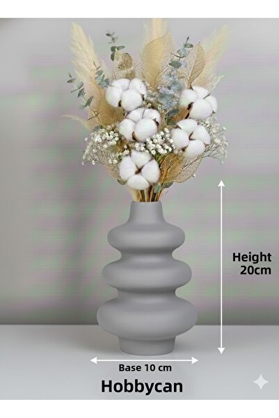 Pelirum Decorative Twist Bubble Modern Vase Stylish Design 20 cm Large Size
