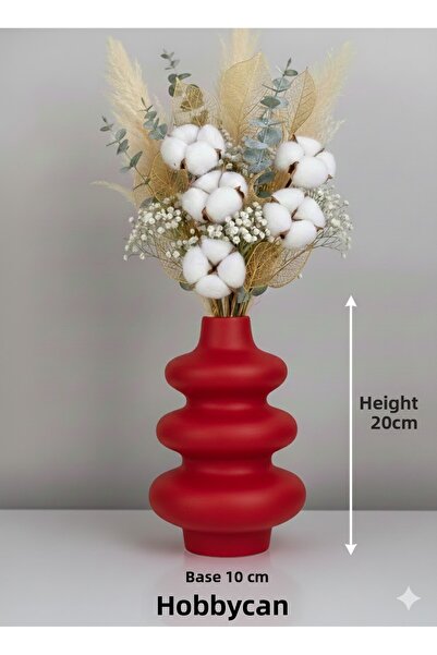 Pelirum Decorative Twist Bubble Modern Vase Stylish Design 20 cm Large Size
