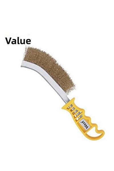 WERT Wire Brush with Bristles (Single Row) Plastic Handle