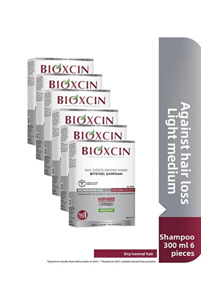 Bioxcin Classic Anti-Hair Loss Shampoo Genesis for Dry-Normal Hair 300 ml 6 Pieces