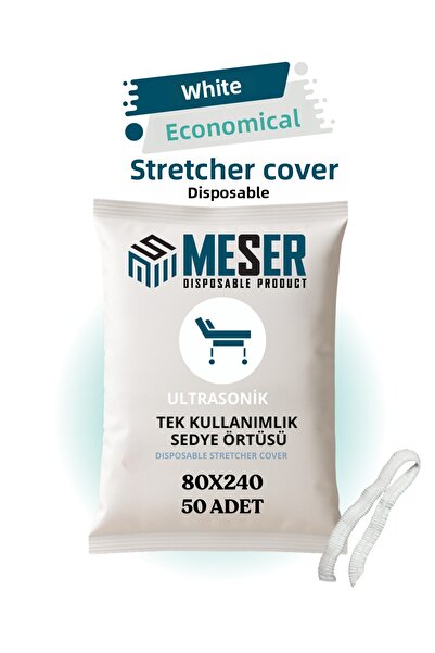 meser disposable product غطاء سرير اقتصادي أبيض 50 قطعة