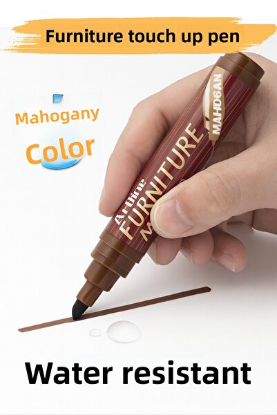 Badem10 Mahogany Color Furniture Touch up Pen Wood Table Coffee Table Cabinet Pen Hardwood Scratch Remover Crack Filler