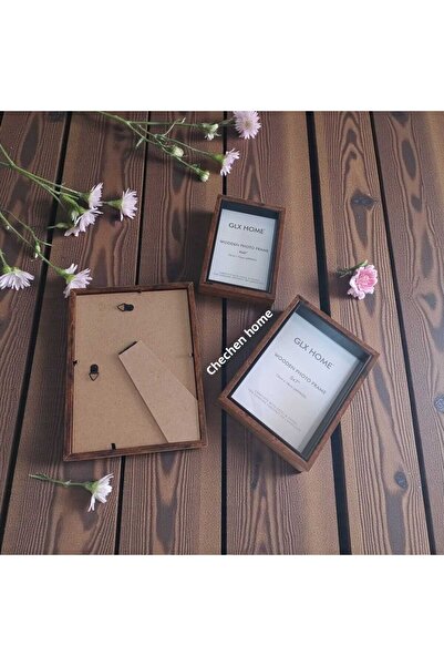 ÇEÇEN HOME 3-Piece Frame Set Wooden Case with Glass Front Decorative Picture Frame Photo Frame