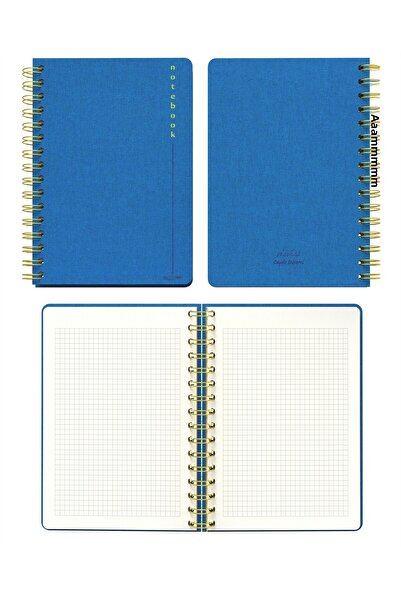 Meli Melek Melimelek Checkered Notebook Purple (Cloth Cover) - Ceyda Düvenci