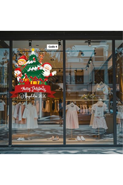 Atalya Reklam ve Tasarım Happy Christmas New Year Christmas Window Display Sh...