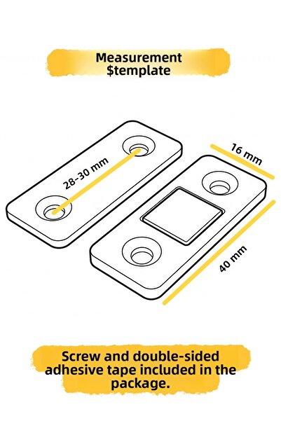 Badem10 Magnetic Small Snap Fastener for Door Window Fly Screen Holder Snap Fastener for Shed Windows and Doors