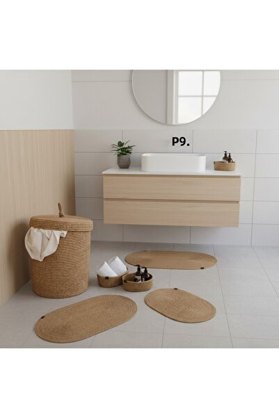 Comfort Craft Straw / Jute 5 Piece Straw Bath Mat Set |   Dirty Laundry Basket |   Oval Baskets