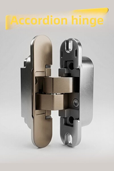 Badem10 An150 Satin Chrome Metal Accordion Hinge