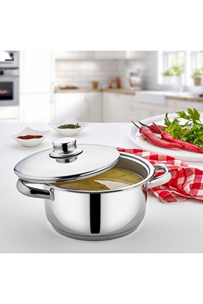 gülsan Mega Deep Stainless Steel Pot 24 cm