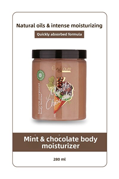EvyLaure زبدة الجسم بالشوكولاتة |   العناية المغذية مع مستخلص الشوكولاتة والن...