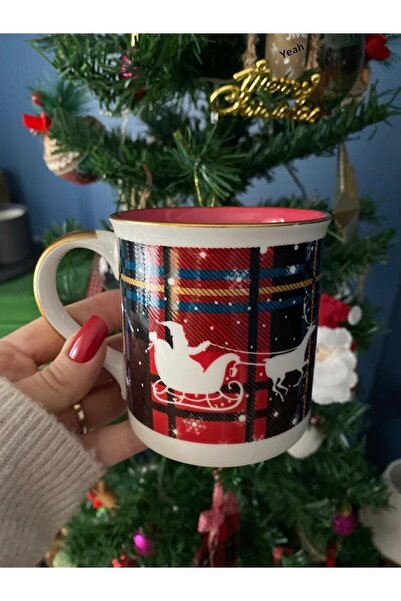 Dame Marie كوب غييكيلي مكون من قطعتين - سيتم إرسال قطعتين من الأكواب ذات الديكور الأحمر.