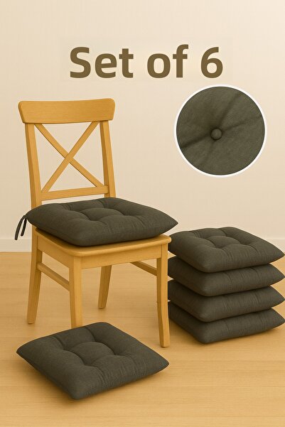 Bemrax Set de 6 perne pentru scaune – perne confortabile, elegante și confortabile