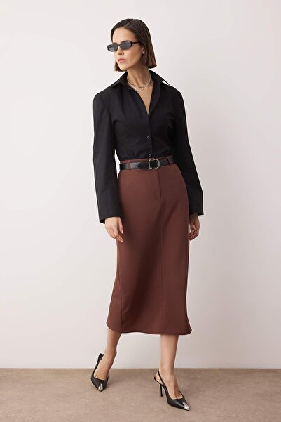 Trendyol Collection Fusta maro TWOSS24ET00129