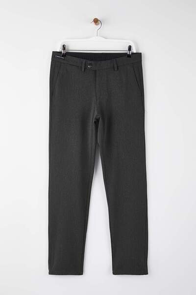 Trendyol Collection Ανδρικό υφαντό παντελόνι καπνιστό TMNAW26PL00030